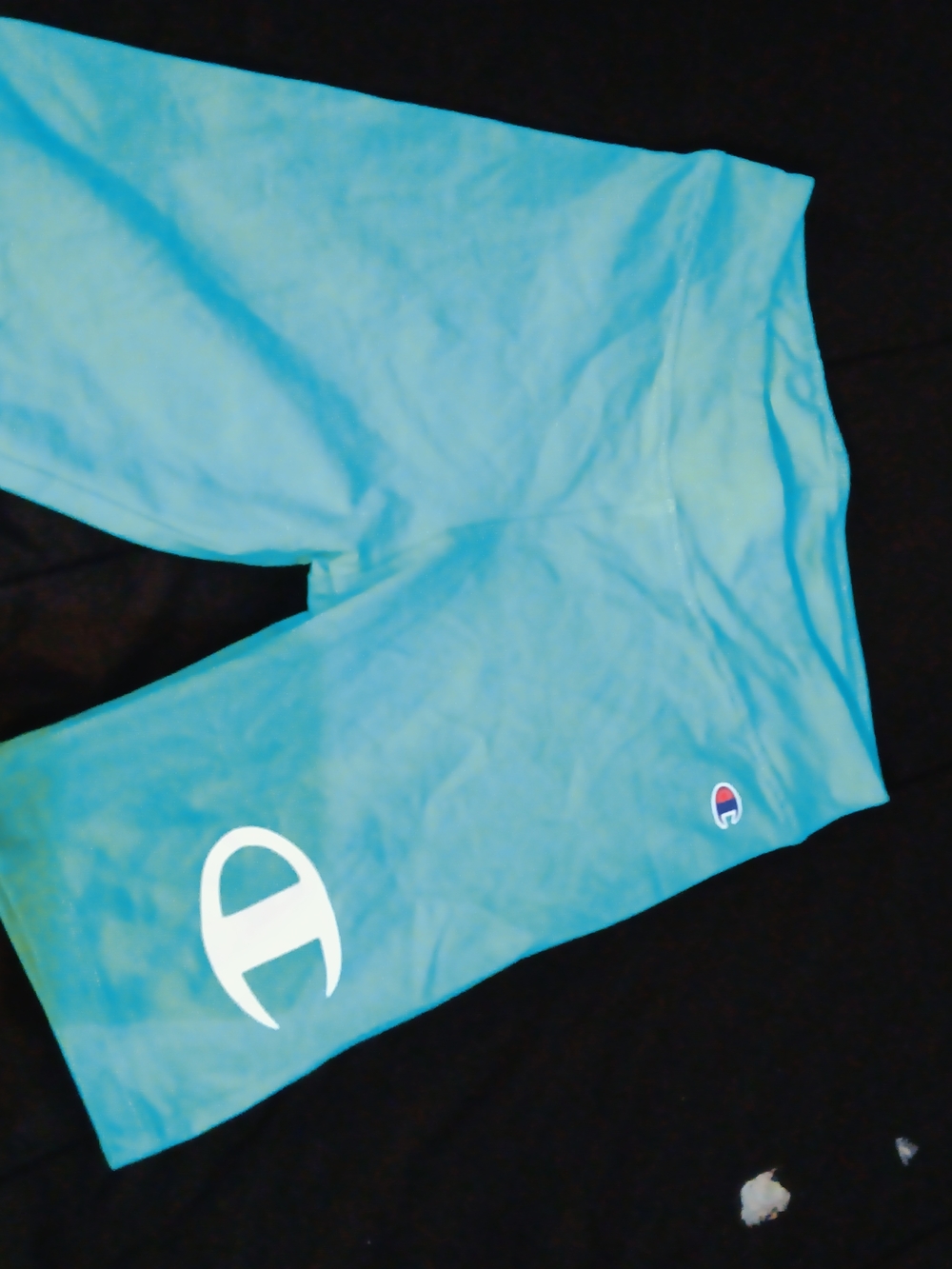 Champion Teal Athletic Shorts with Logo